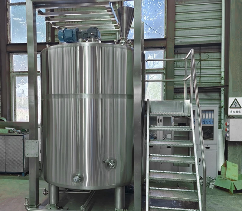 Mixing Equipment With Stairs Platform, Liquid Mixer Tanks