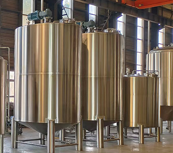 Top Sale  SUS304 SS316 Sanitary Vegetable Oil Mixing Tank Jacketed and Insulated Fluid Mixers With Control Cabinet