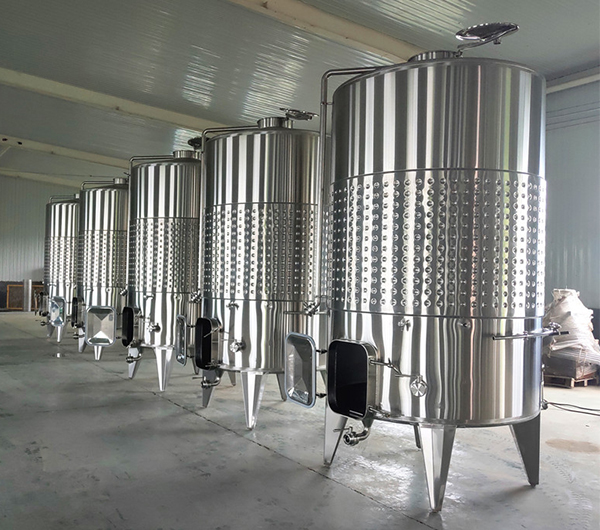 stainless steel 304 dimple cooling jacket process fermenter micro wine brewing winery home wine brewing fermenter
