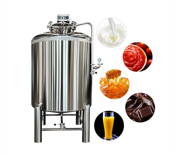 Cough syrup stainless steel liquid mixing storage tank Food grade mixing equipment